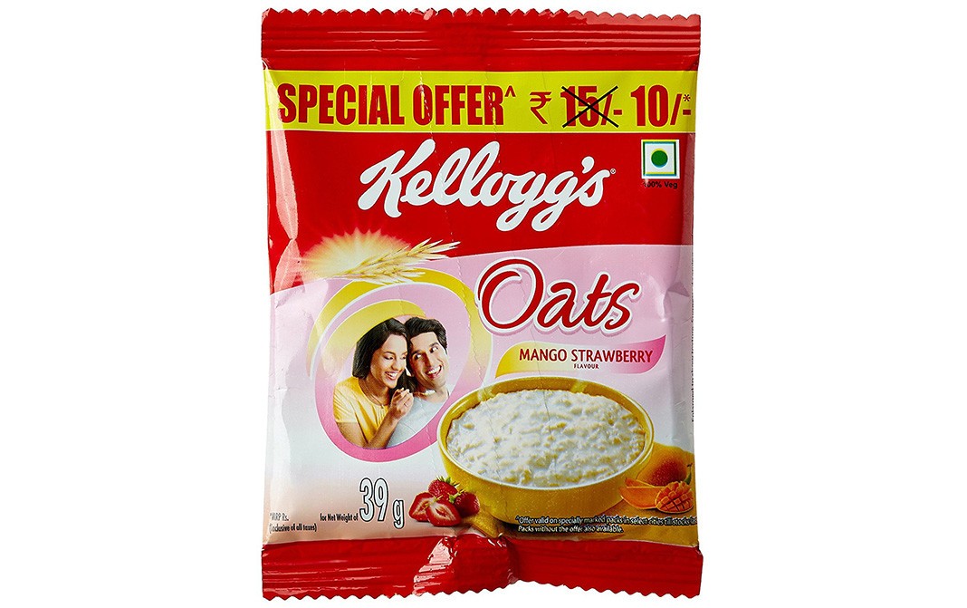 Kellogg's Oats Mango Strawberry Flavour   Pack  39 grams